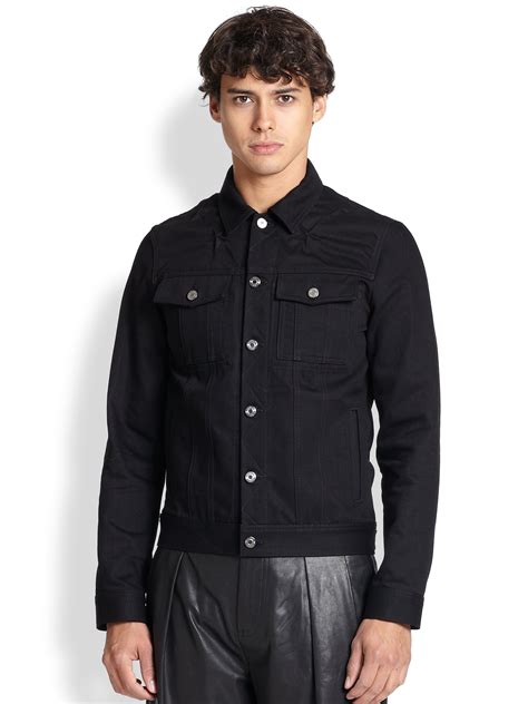 givenchy denim jacket men|givenchy black denim jacket.